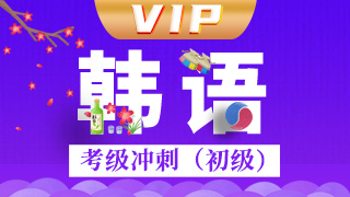韩语考级冲刺（初级）